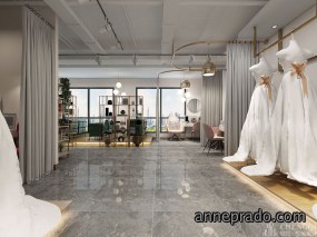 婚纱店空间设计实景图,婚纱店空间设计效果图