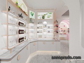 化妆品店设计效果图,化妆品店设计布局图