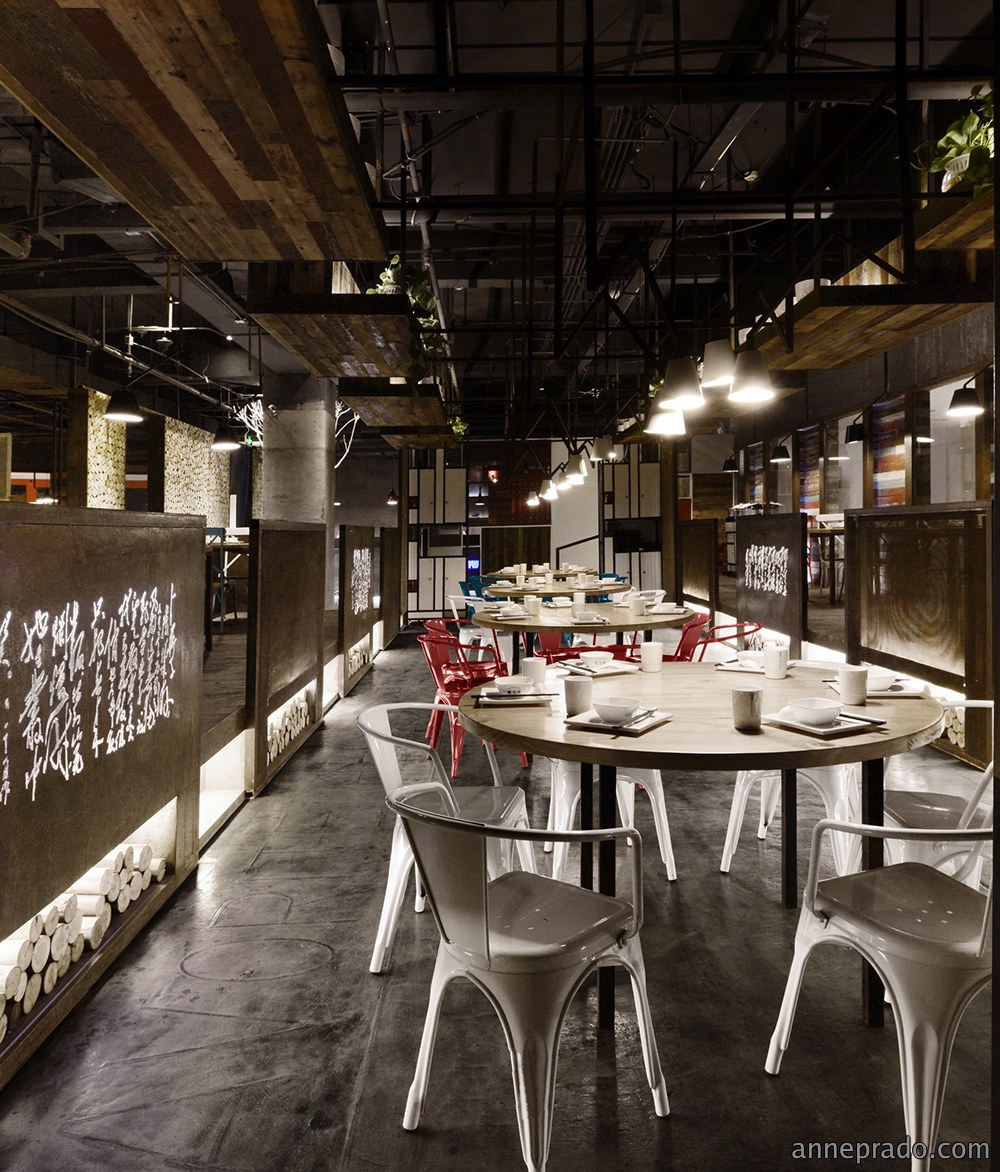 餐饮店装修案例图片,快餐店装饰实景图