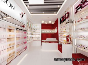 化妆品店装修布局图,化妆品店装饰图片