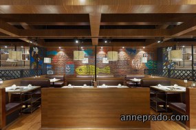 火锅店店面空间设计案例图,火锅店店面空间设计布局图