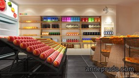 水果店装饰实景图,水果店装饰图片