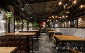 烧烤店装饰案例图,烧烤店装饰实景图