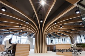 简约风格办公室前台装修效果图2022