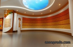 现代简约青少年文化展厅装饰效果图,简约青少年展厅装饰效果图