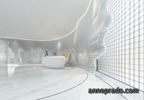 办公室隔断墙装潢图片