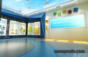 现代简约青少年文化馆装饰效果图,简约青少年文化馆效果图