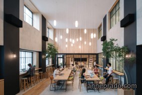 工业品公司办公室展厅设计图片