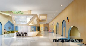 上海松江区慈生民办幼儿园,幼儿园装修设计实景图