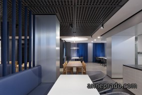 办公大楼接待区设计装修图