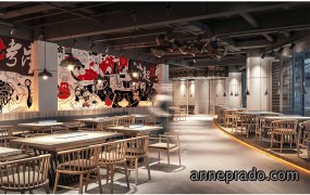 烧烤店装修案例图,烧烤店装修图片