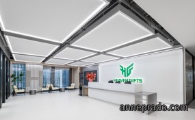 禅意风办公室玄关设计方案