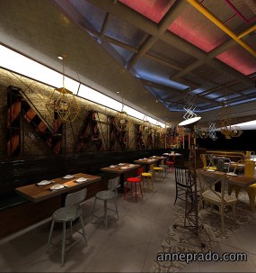 茶餐厅装饰实景图,茶餐厅装饰效果图