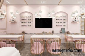 美甲美睫店装饰图片,美甲美睫店装饰实景图