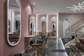 理发店空间设计案例图,理发店空间设计图片