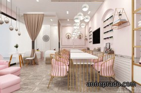 美甲美睫店空间设计布局图,美甲美睫店空间设计效果图