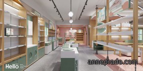 母婴店设计布局图,母婴店设计效果图